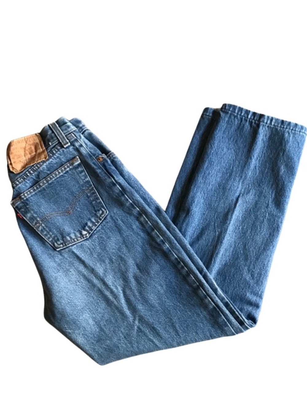 Vintage 1991 Levi's 501 Made in USA Button Fly High Rise Tapered Jeans - Size 11